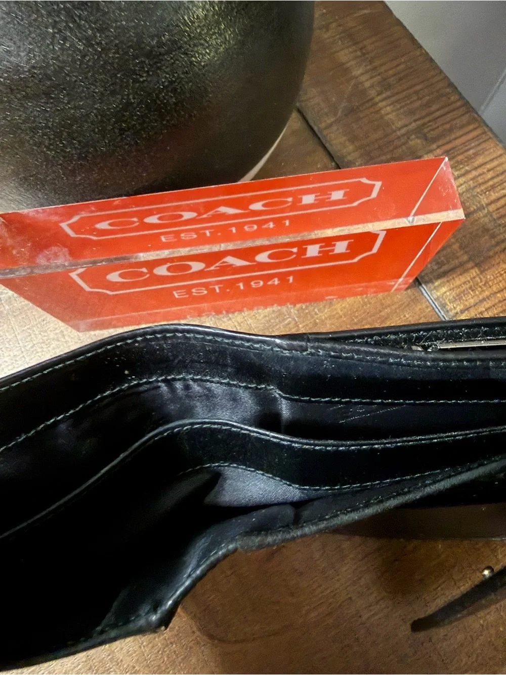 Coach Vintage Black Wallet
